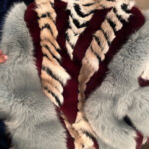 AKIRA Multicolor Faux Fur Teddy Jacket